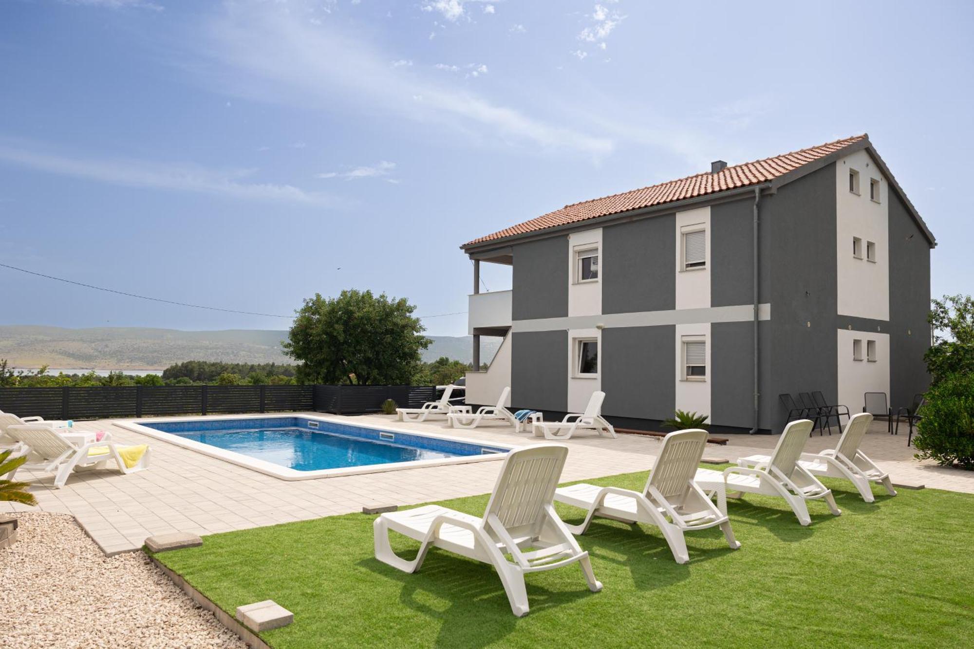 Apartments Zanic With Private Swimming Pool And Sea View Stari Grad Kültér fotó